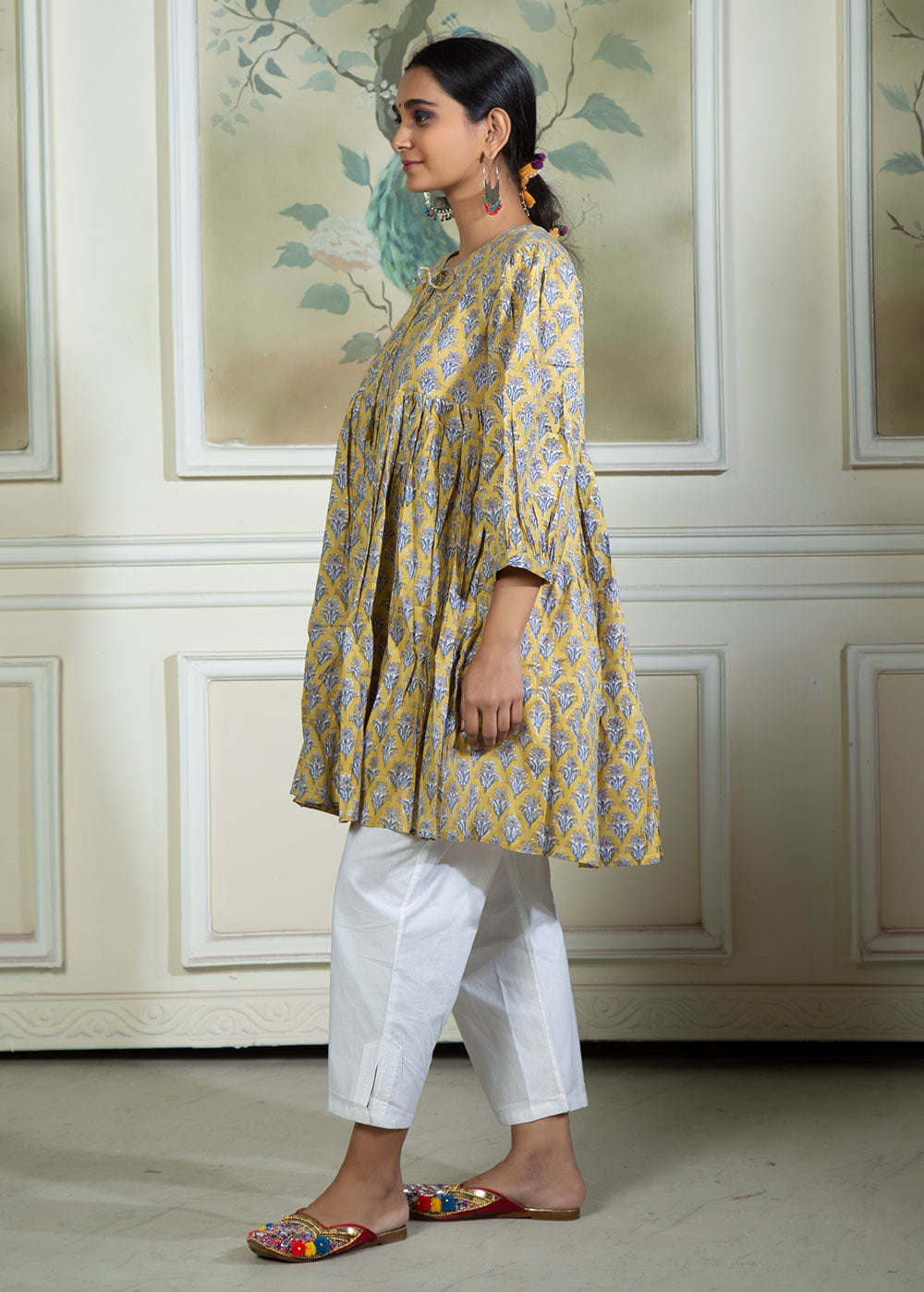 Gulistan Hand Block Cotton Kurta Dress