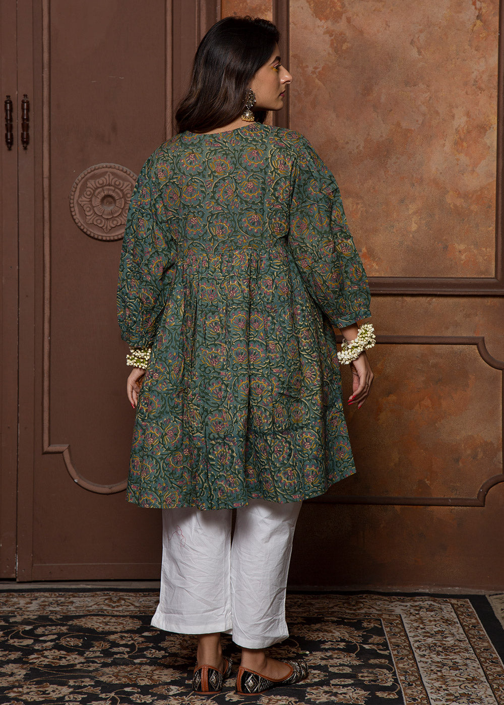 Gulistan Hand Block Cotton Kurta Dress